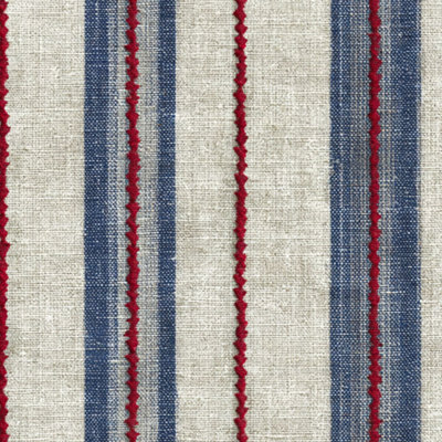 Papier peint adhésif à rayures bleues et rouges, motif de cowboy tissé, style sud-ouest doux, crème, moderne et vintage. Papier contact amovible et autocollant pour décoration murale de chambre, cuisine et placards. 61 cm x 300 cm.