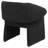 McDonald Black Upholstered Sloped Arm Accent Chair