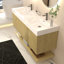 Ensemble de meuble-lavabo mural 60 pouces avec portes et tiroir intérieur Stella-1497154290