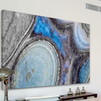 Rock Circles - Wrapped Canvas Print