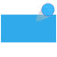 Couvercle de spa bleu-66404090-66404095