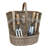 Union Rustic Large Deluxe Garden Tool Wicker Basket-1852038826