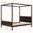 Wood Canopy Platform Bed-534843671