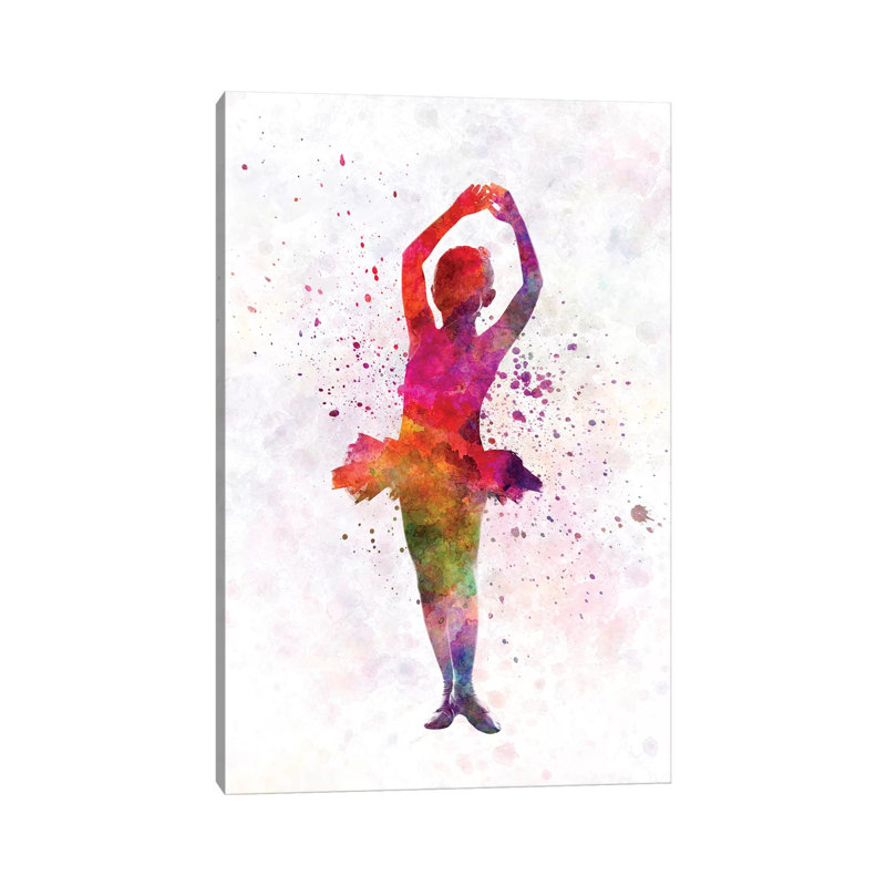 Ballerina Dancing II 1 Piece Wrapped Canvas Wall Art, 66.04 cm H x 45.72 cm W