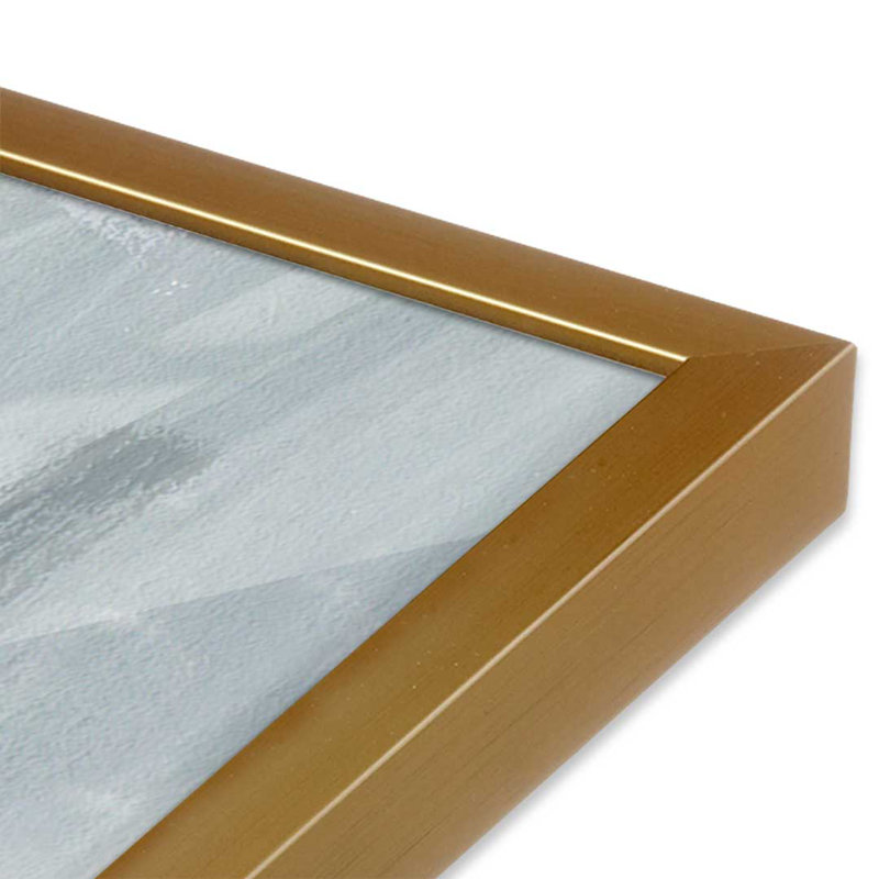 Indigo et citron I par Melissa Wang, reproduction d'art sur toile, H 16 po x l 12 po, Encadrement ouvert sans papier mat