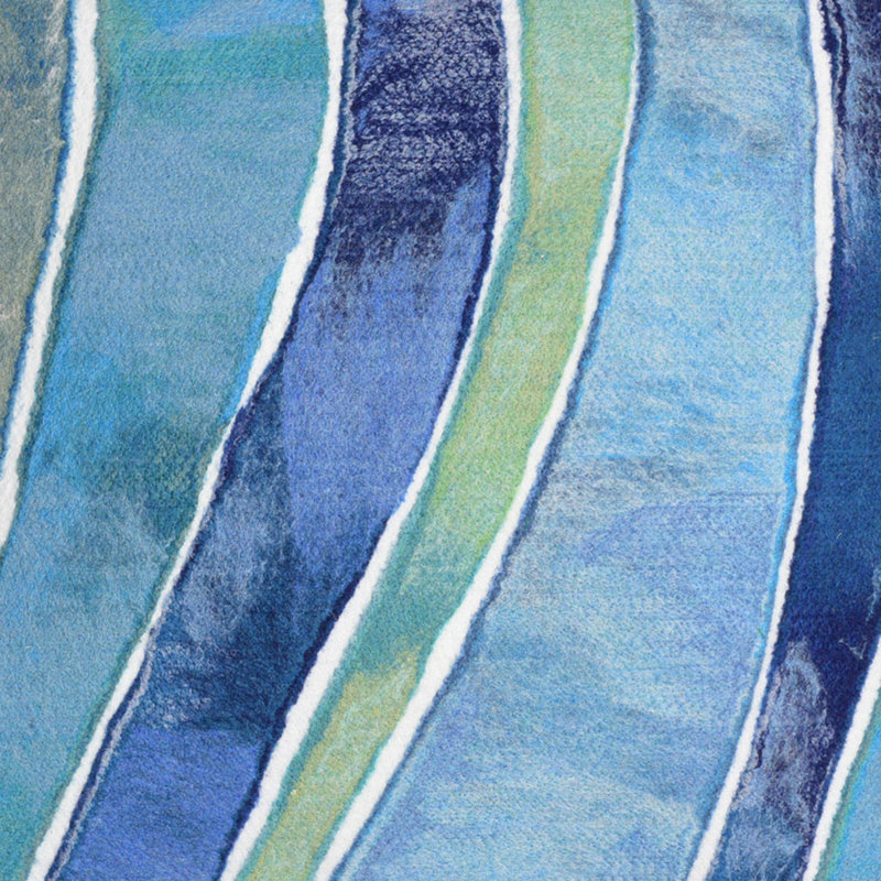 Visions III Waves Indoor/Outdoor Lumbar Pillow