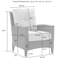 Chaise de terrasse avec coussin Almaguer Furniture