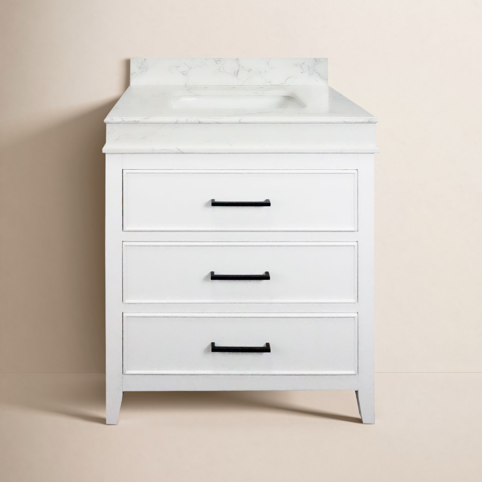 Bayla 30'' Single Bathroom Vanity, White