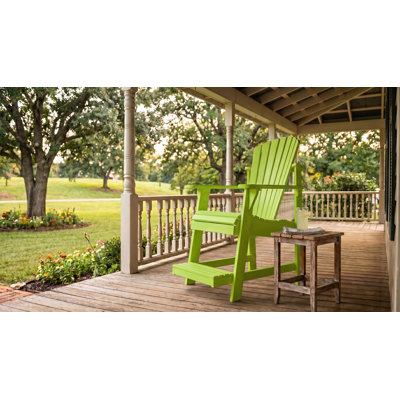 Chaise bistro Adirondack avec repose-pieds encastré Weathercraft