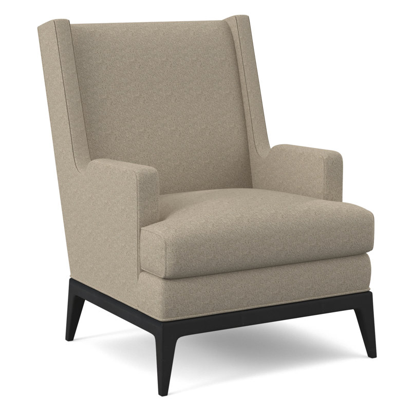 Fauteuil à oreilles de 29 po de large Cooper, Lin de Venise, Espresso