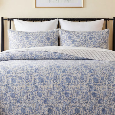 Eden Paisley Cotton Quilt Set