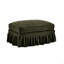 Elegant Ruffled Chenille Ottoman-752145066