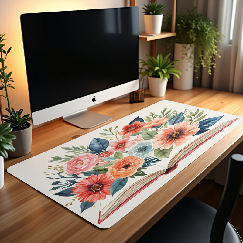 Polyester Desk Pad, 31.5x15.5
