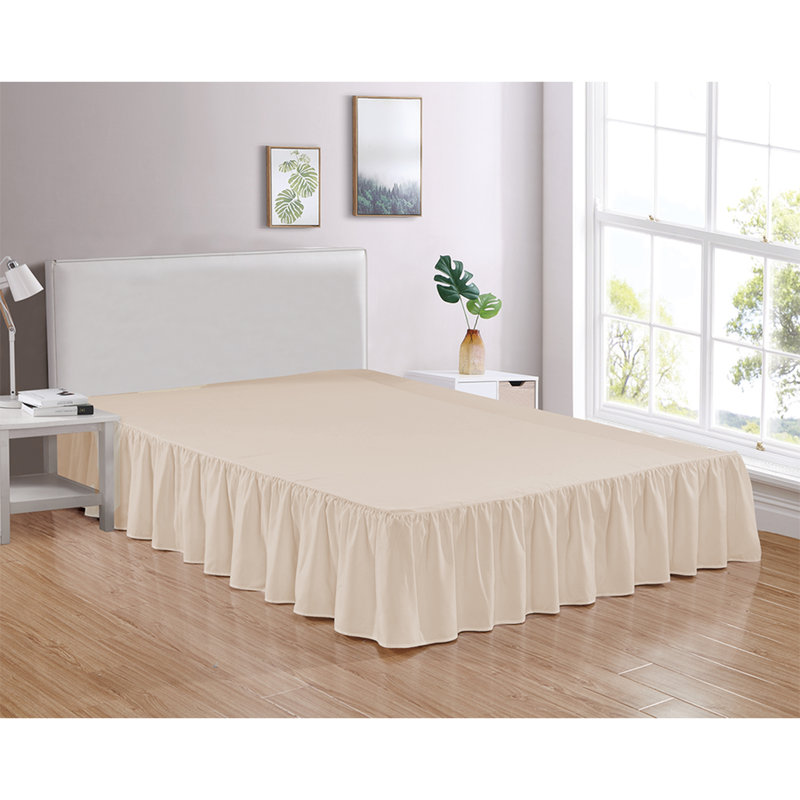 Jupe de lit 14 po Bedskirt 4, Très grand, Beige