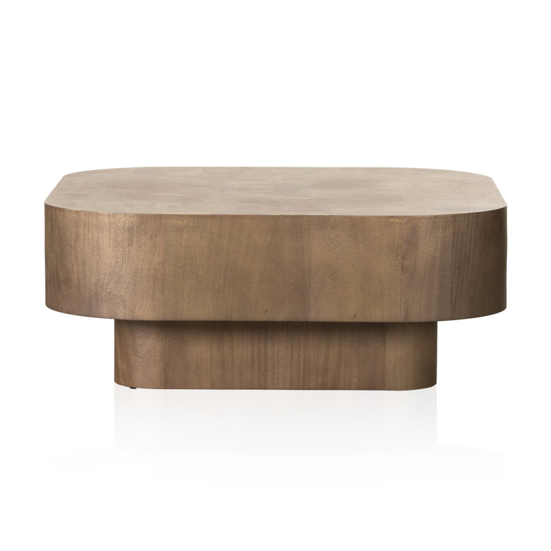 Blanco Coffee Table, Warm Umber Burl