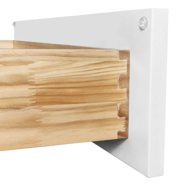 Armoire à shaker blanche pour le garage et la cuisine: 2 portes à fermeture douce, 1 tablette réglable, installation facile par clic, charnières en caoutchouc