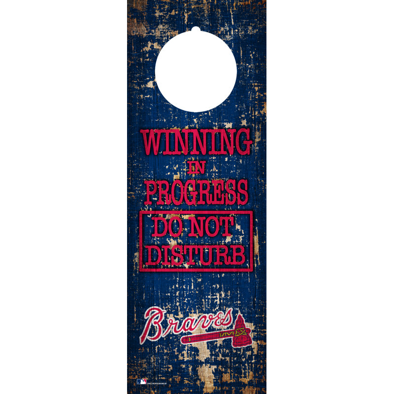 Wall Decor on Wood, Atlanta Braves