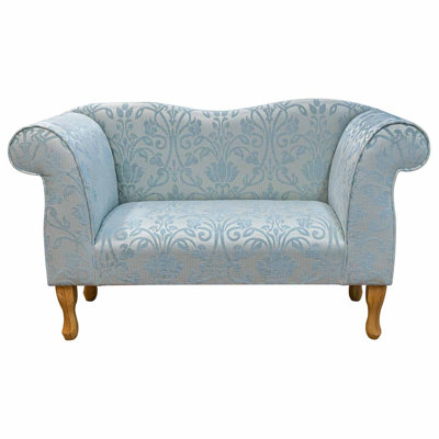 Blue Medallion Chaise Sofa