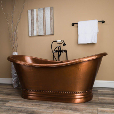 Melody 59'' x 31.25'' Soaking Copper Bathtub