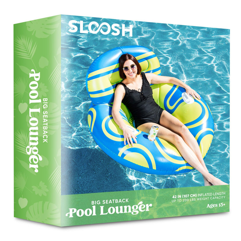 Pool Lounger with Big Seatback Inflatables