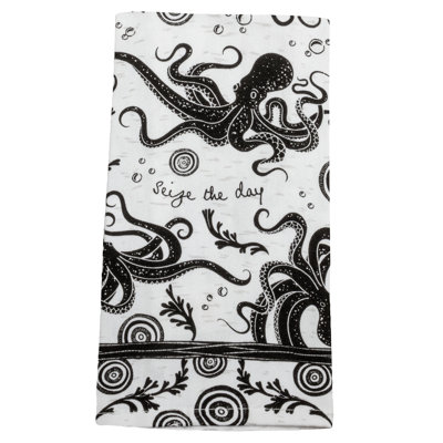 BOHO TEA TOWEL  OCTOPUS