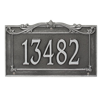 Signature Series 1-Line Wall Address Plaque