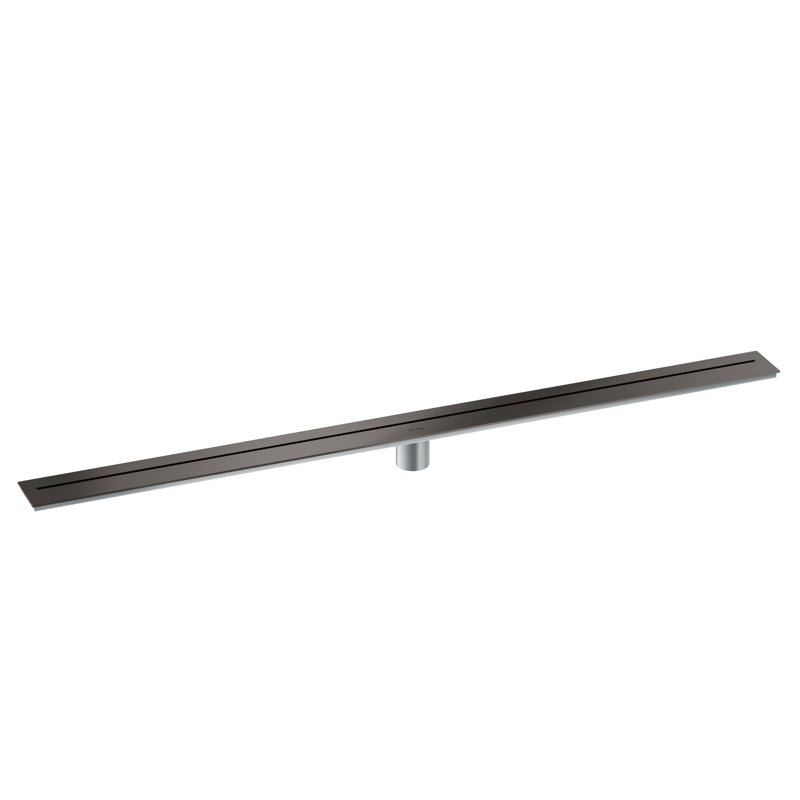AXOR Drains Wall Installation 47 1/4", Brushed Black Chrome