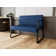 Waterfall Waiting Reception Loveseat Sled Base Metal Frame