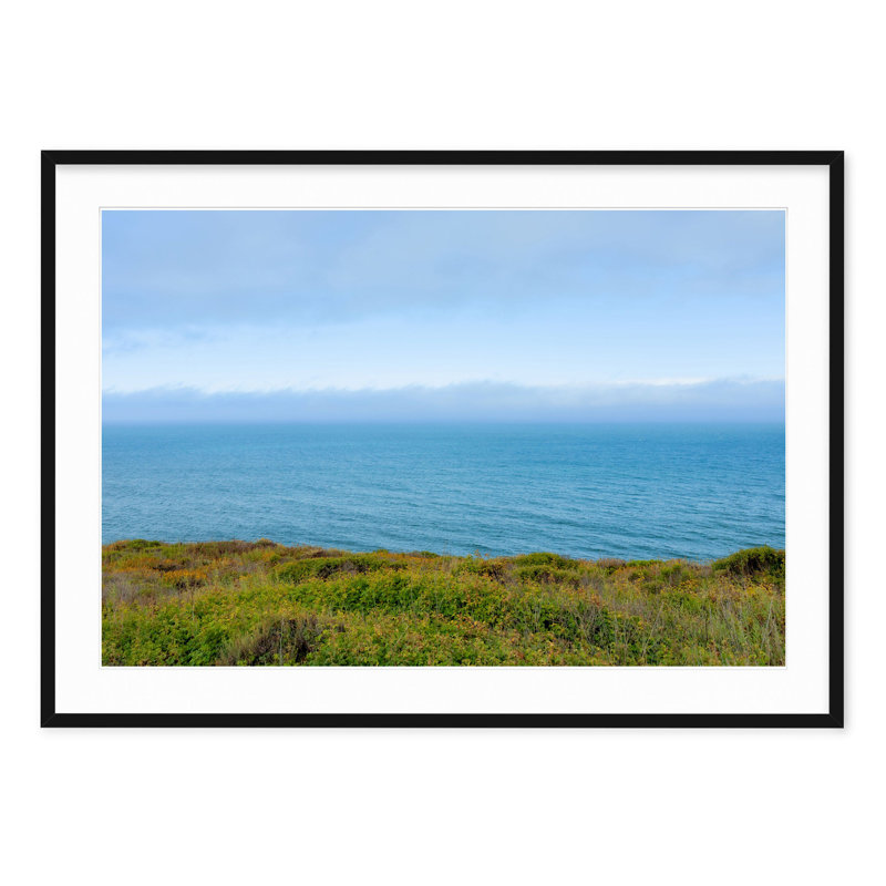 Perfect Coast - Picture Frame Photograph, 22.5" H x 31.5" W, Black Framed