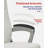 CLATINA Mid Back Leather Office Executive Chair Padded Armrestes Swivel Seat-822703544-888426774