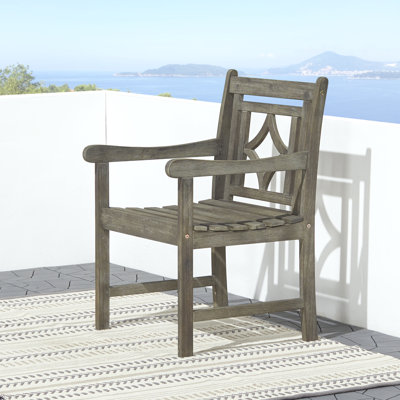 Fauteuil de patio en eucalyptus Lorcan