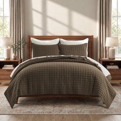 EverGrace 100% Cotton Pick-Stitch Quilt Set