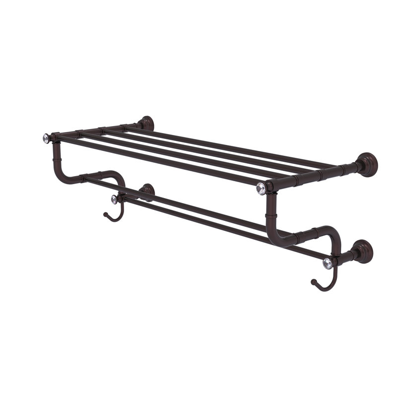 Porte-serviettes mural Freyja, Bronze antique, H 10,6 po x l 32 po x P 12,5 po