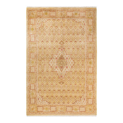 Hayner One-of-a-Kind 6' X 9'4" 2000s Wool Area Rug in Ivory