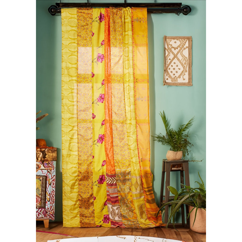 Anelis Polyester Blend Sheer Curtain Single Panel