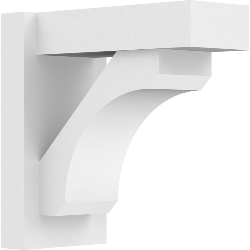 Persienne en PVC de qualité architecturale avec extrémités en bloc Legacy, H 14 po x P 14 po, L 7 po