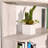 90Cm (35.43") Extended Size Freestanding Corner Bookshelf For Living Room, Bedroom, Home Office, Wooden Bookcase With Anti-Drop Panel And Anti Tipping Device, Open Storage Display Cabinet-1591607808