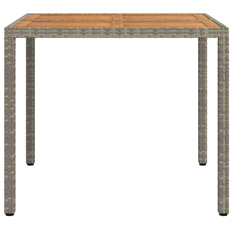 Outdoor Dining Table 90 cm D, 75cm H x 90cm W x 90cm D, Brown / Grey