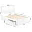 Lit plateforme en bois massif avec pied de lit et tiroirs de rangement Portland-95003163-95003167-95003171