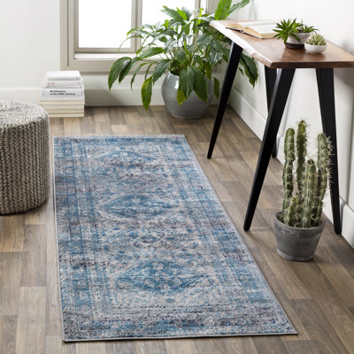 Fitz Oriental Royal Blue  Area Rug
