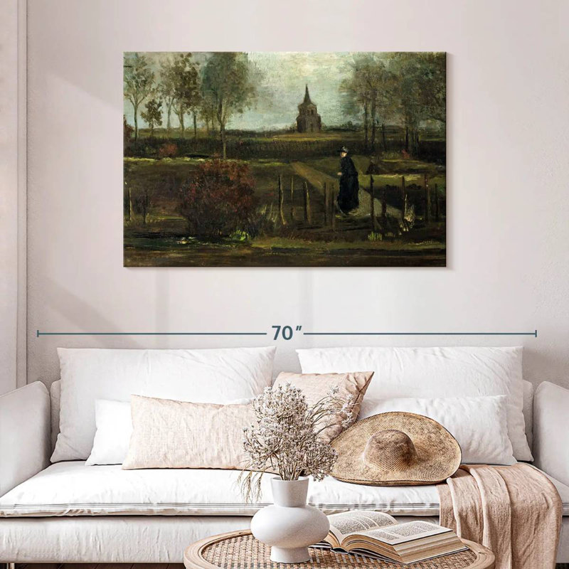 Le jardin Parsonage à Nuenen, 30" H x 45" W