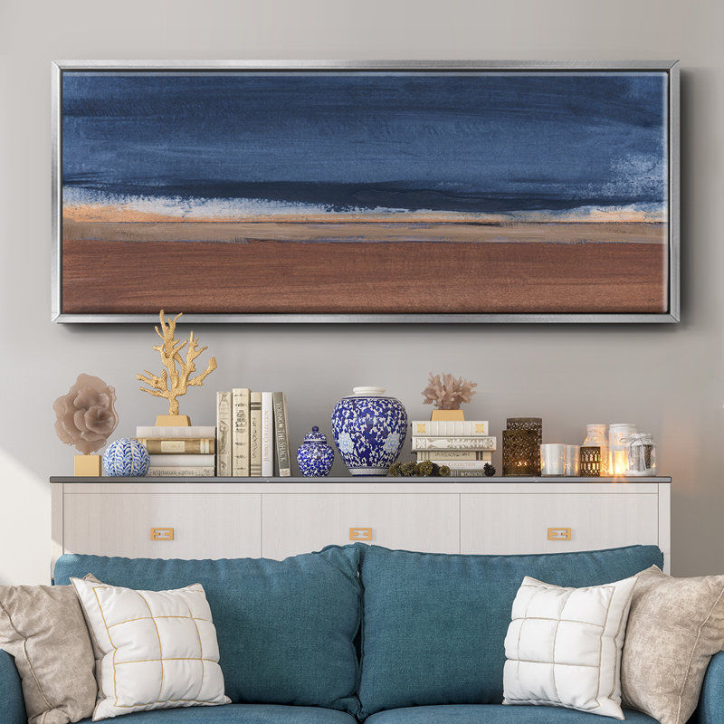 Night Sky- Framed Canvas, 24" H x 60" W