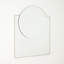 Mila Square/Circle Stainless Steel Beveled Mirror