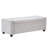 48" Upholstered Storage Bench With Arms - Faux Linen Ottoman For End Of Bed, Living Room & Entryway, Tufted Seat And Safety Hinge-476483579