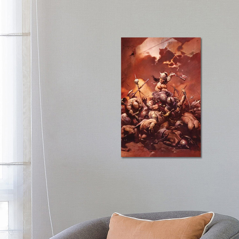 Destroyer by Frank Frazetta - Print on Canvas, Wrapped Canvas, 66.04 cm H x 45.72 cm W x 3.175 cm D