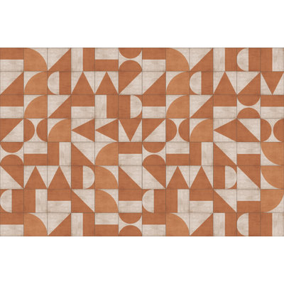 Cleek Vinyl Machine Printed Area Rug