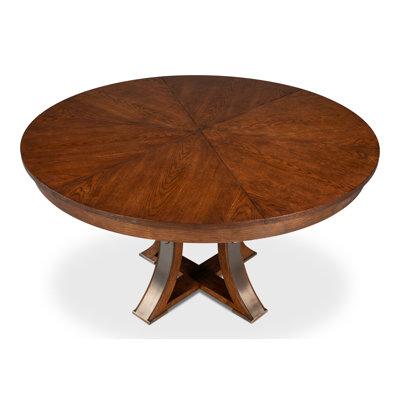 Tower Round Solid Oak Dining Table