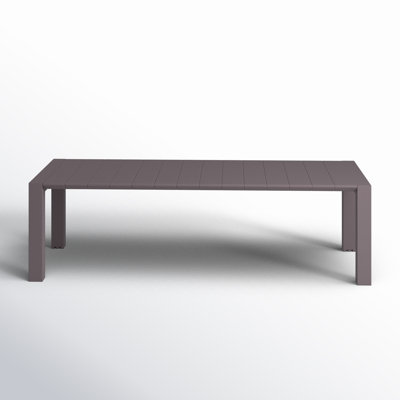 Farrah Rectangular Metal Outdoor Dining Table , in. W 39'' in. D