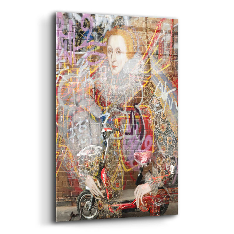 Art mural en verre «Elizabeth 1-2» par Irena Orlov, Wildon Home®, H 16 po x l 12 po x P 0,13 po