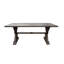 Table de salle à manger d'extérieur moderne en aluminium, gris foncé